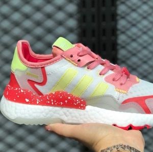 Adidas Originals Nite Jogger W Boost White Pink Womens Sneakers Shoes FX3815 5.5
